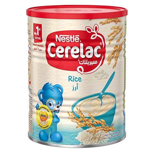 Nestle Cerelac Infant Cereal Baby Food Rice, Tin Pack, 400g