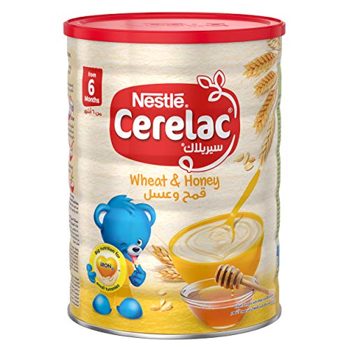 Nestle Cerelac Infant Cereal Wheat & Honey Tin, 1 kg, Promo Pack,0.00