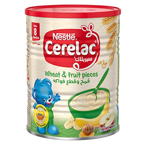 Nestle Cerelac Infant Cereal Wheat & Fruit Pieces Tin 400g