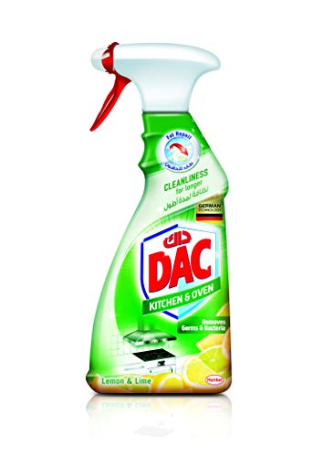 DAC Kitchen Cleaner Trigger Spray - Lemon and Lime (500 ml), Kitchen Cleaner for Germs and Bacteria Removal, Fat Repel Technology and Long-Lasting Cleanliness,0.00
