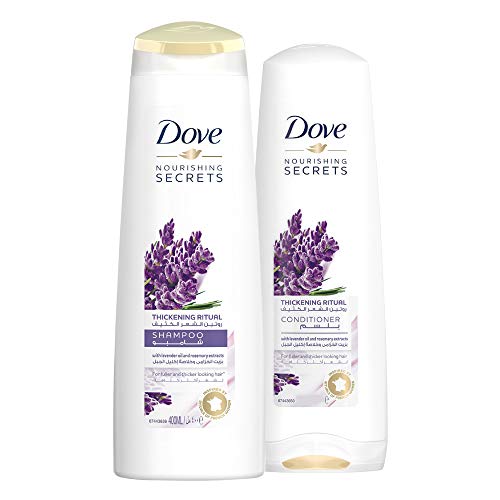 Dove Thickening Ritual Shampoo Lavender, 400ml + Dove Conditioner, 320ml,0.00