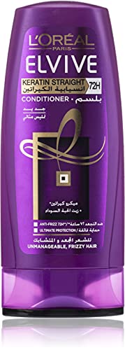 L'Oreal Paris Elvive Keratin Straight Conditioner 200 ML,0.00