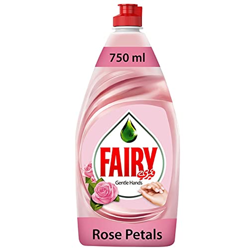 Fairy Gentle Hands Rose Petals Dishwashing Liquid Soap, 750 ml
