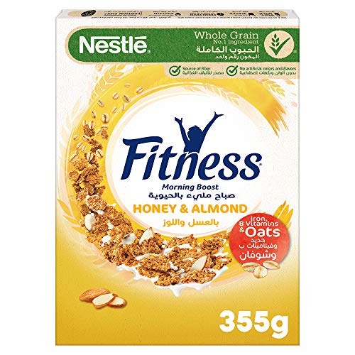 Nestle Fitness Honey & Almond Breakfast Cereal 355g,0.00