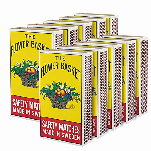 Flower Basket Safety Matches, Big, 1x12x10