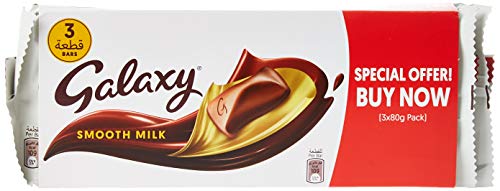Galaxy Smooth Milk Bar 80 g (Pack of 3)