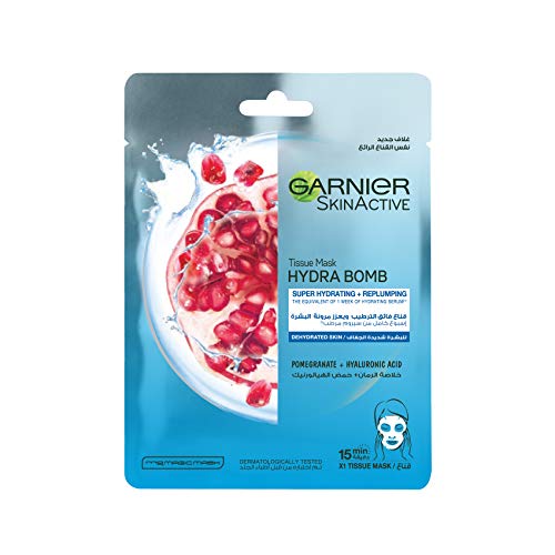 Garnier SkinActive Pomegranate Hydrating Face Tissue Mask for Dehydrated skin 28G,0.00