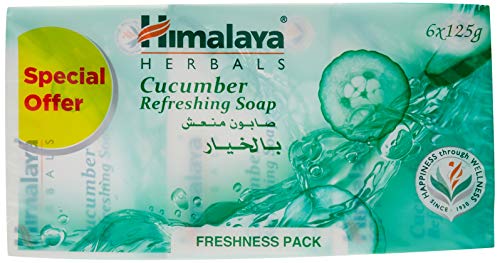 HimalayaRefresh Cucumber Soap Pack Of 6 (125Gms Each),0.00