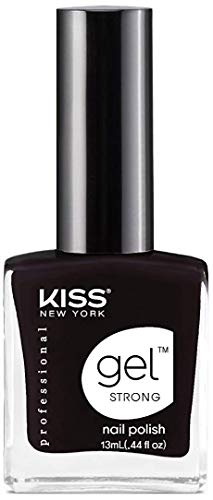 KISS Gel Strong Nail Polish KNPC033, Black Hole, 13 ml,0.00