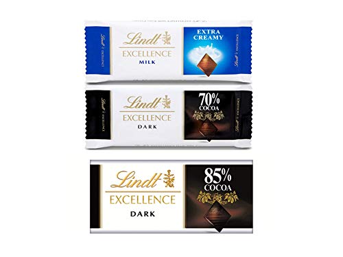 LINDT CHOCLATE EXCELLENCE ASSORTED 35 GM (Pack of 3)