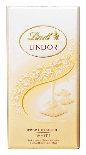 Lindt White Lindor Singles Chocolate, 100 gm,0.00