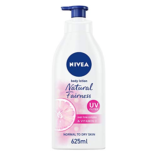 NIVEA Natural Fairness Body Lotion, Even Tone Complex & Vitamin C, All Skin Types, 625ml,0.00