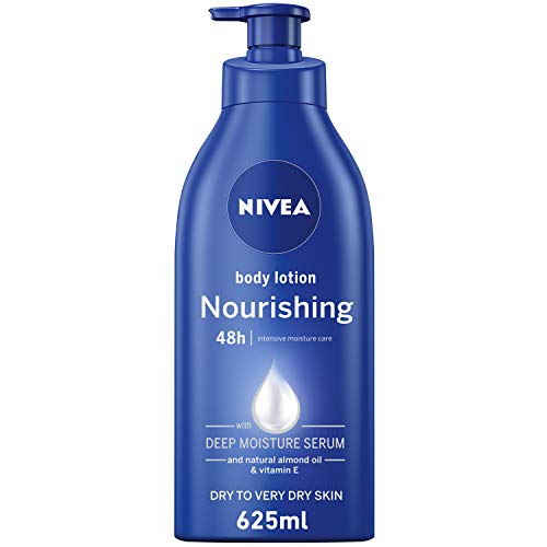NIVEA Nourishing Body Lotion, Almond Oil & Vitamin E Extra Dry Skin