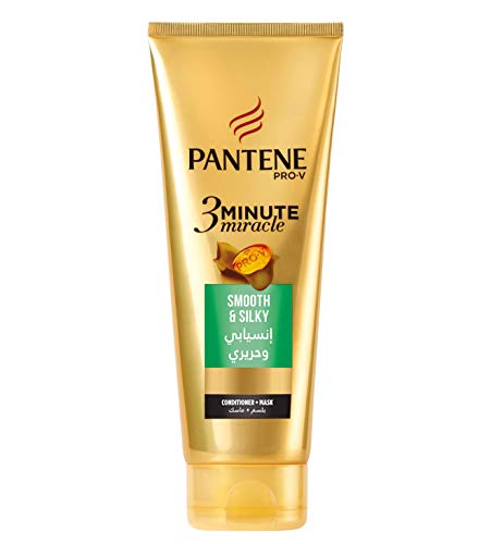Pantene Pro-V 3 Minute Miracle Smooth & Silky Conditioner for Frizzy Hair, 200 ml