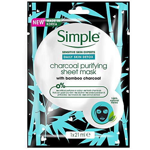 Simple Face Mask Bamboo Charcoal, 21 ml,0.00