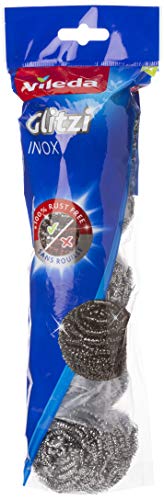 Vileda Inox Metallic Spiral Dish Washing Scourer 5Pcs