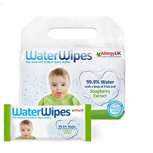 Water Wipes - Baby Wipes With Soapberry, Value Pack 240's - 4 x 60's,0.00