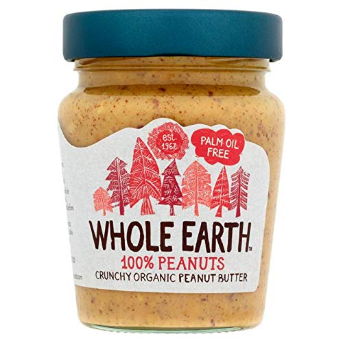 Whole Earth Organic Crunchy Peanut Butter, 227 gm