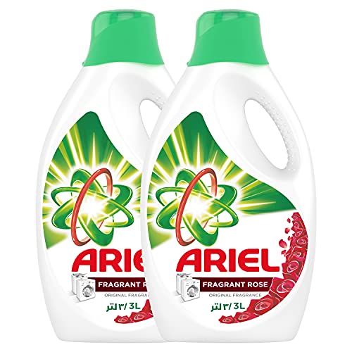Ariel Automatic Power Gel Laundry Detergent, Fragrant Rose Scent, 3L x 2,0.00