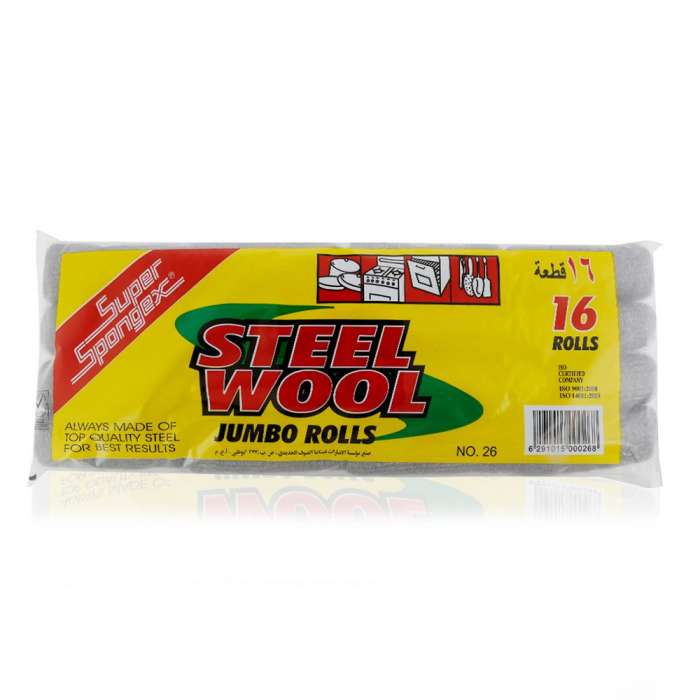 Super Spongex Steel Wool - 16 Rolls,0.00