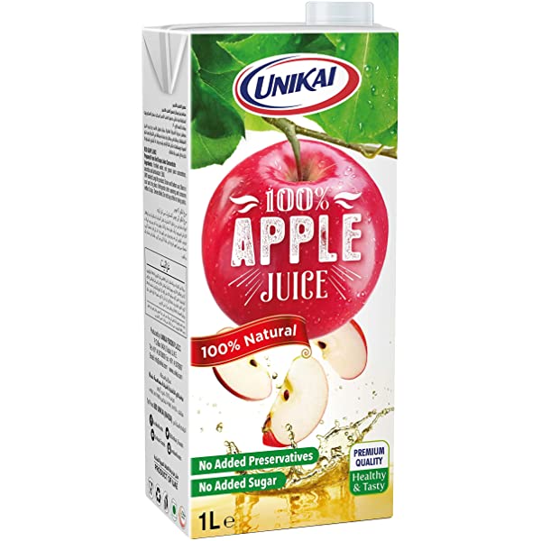 Unikai Apple Juice In Tetra Pack, 1 Litre,0.00