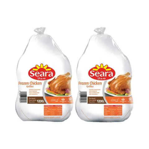 Seara Frozen Whole Chicken Griller 1.2kg x2,0.00