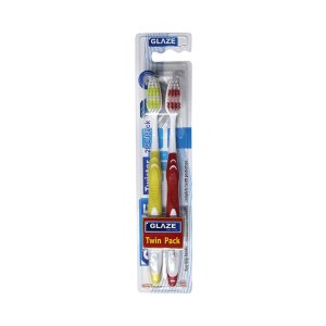 Glaze twin pack toothbrush 