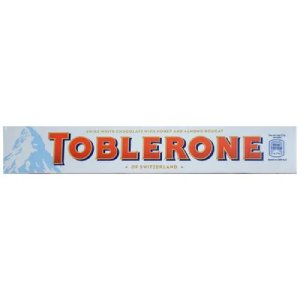 Toblerone with  White Chocolate and Almond Nougat 100g,0.00