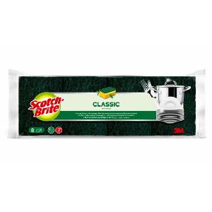 Scotch Brite Heavy Duty Classic Nail Saver Scrub Sponge, 8 Pieces 