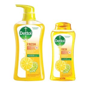 Dettol Skincare Anti-Bacterial Rose And Sakura Blossom Body Wash Pink 500ml+250ml,0.00