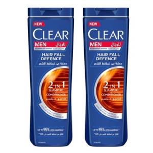 Clear Hair Fall Defense And Anti Dandruff Shampoo 400ml Pack of 2,0.00