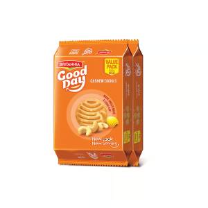 Britannia Good Day Cashew Cookies 8 x 81 g (Pack of 2),0.00