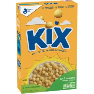 General Mills Kix Crispy Corn Puffs Cereal 340g,0.00