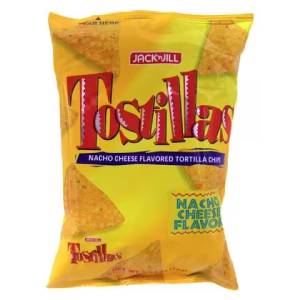 Jack'n Jill Tostillas Nacho Cheese Flavoured Tortilla Chips 72g,0.00
