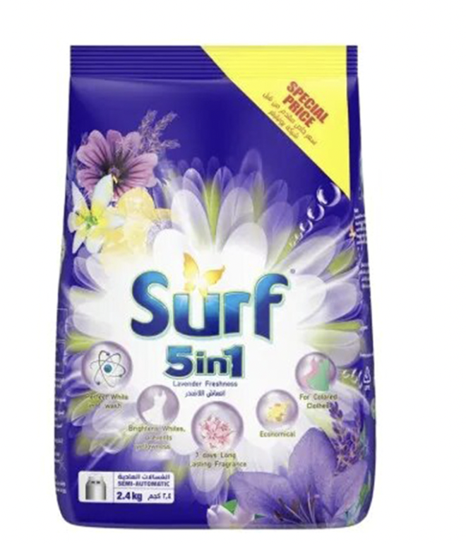 Surf 5-in-1 Lavender Freshness Detergent, 2.4kg,0.00