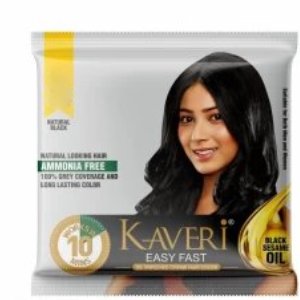 Kaveri Easy Fast Natural Black Hair color creme,15g,0.00