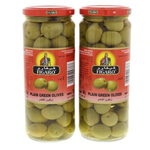 Figaro Plain Green Olives 2 x 270g,0.00