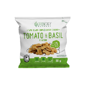Greenergy Protein Fava Beans Chips With Tomato & Basil Flavor, 50g,0.00