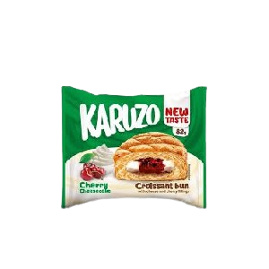 Karuzo Cherry Cheescake Croissant Bun, 82g