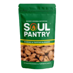 Soul Pantry Cheese & Pepper Almonds, 100g