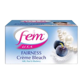 Fem Milk Pearl & Blueberry Fairness Cream Bleach, 100g,0.00