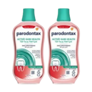 Parodontax Active Gum Health Fresh Mint Daily Mouthwash, 2x300 ml,0.00