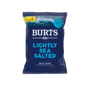 Burts Lightly Sea Salted British Potato Chips, 40g