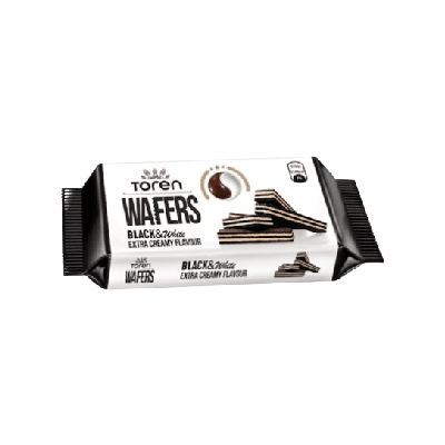 Toren Wafers Black And White Extra Creamy Flavour, 55g
