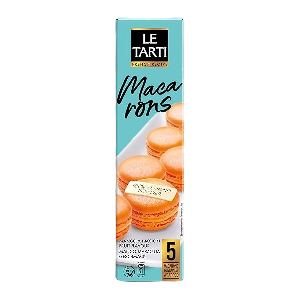 Le Tarti Macarons With Mango & Passion Fruit Flavor, 60g