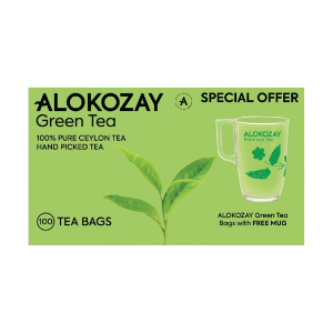 Alokozay Green Tea, 100pcs + Mug Free