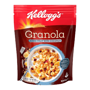 Kelloggs Granola Mixed Fruit with Coconut Cereal, 340g