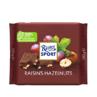 Ritter Sport Raisins Hazelnuts, 100g 