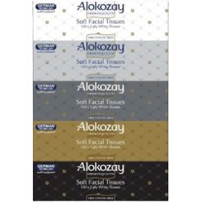 Alokozay Soft Facial Tissues, 5 x 130 Sheets