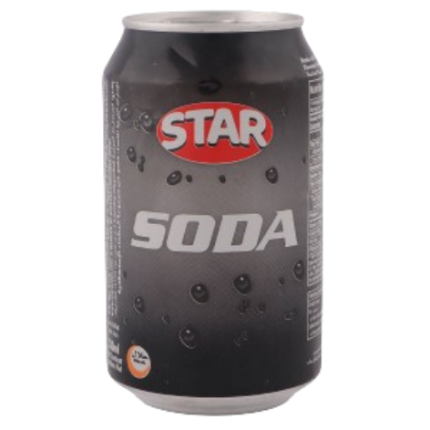 Star Carbonated Soda Can, 330ml